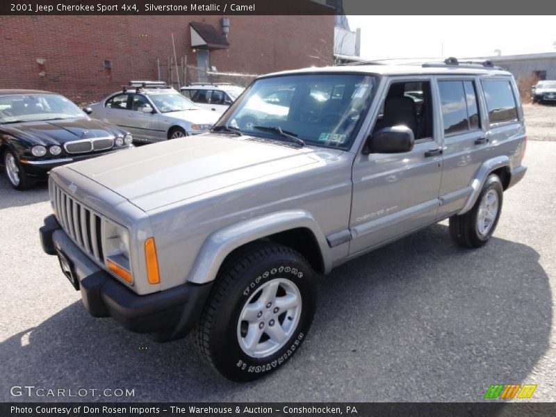 Silverstone Metallic / Camel 2001 Jeep Cherokee Sport 4x4
