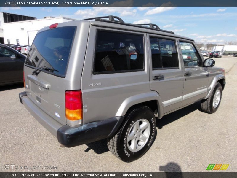 Silverstone Metallic / Camel 2001 Jeep Cherokee Sport 4x4