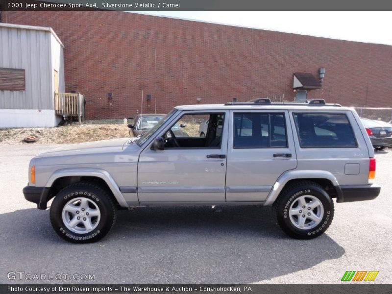 Silverstone Metallic / Camel 2001 Jeep Cherokee Sport 4x4