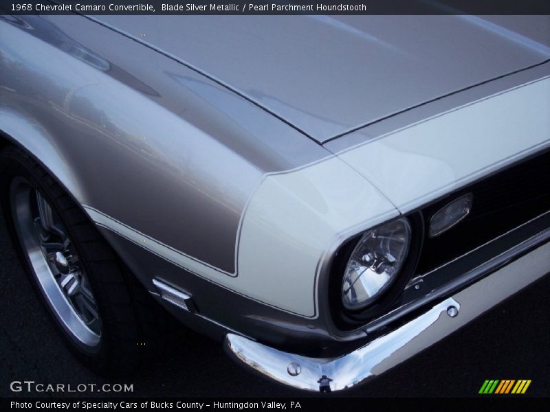 Blade Silver Metallic / Pearl Parchment Houndstooth 1968 Chevrolet Camaro Convertible