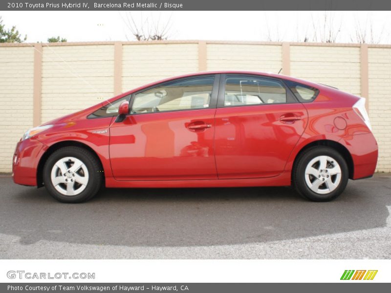 Barcelona Red Metallic / Bisque 2010 Toyota Prius Hybrid IV