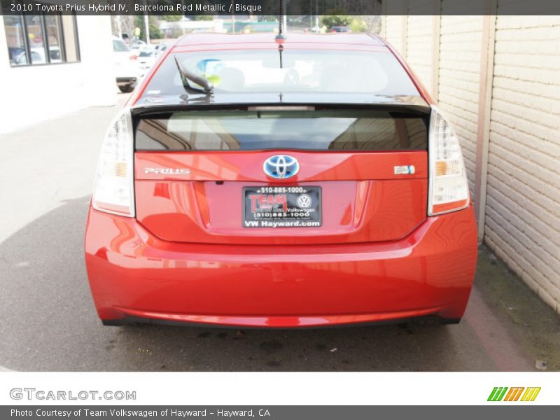 Barcelona Red Metallic / Bisque 2010 Toyota Prius Hybrid IV