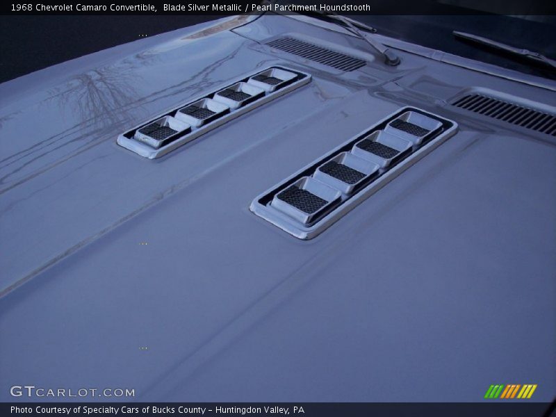 Blade Silver Metallic / Pearl Parchment Houndstooth 1968 Chevrolet Camaro Convertible