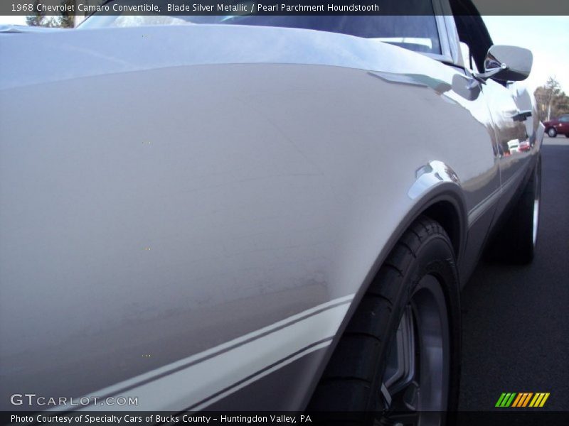 Blade Silver Metallic / Pearl Parchment Houndstooth 1968 Chevrolet Camaro Convertible