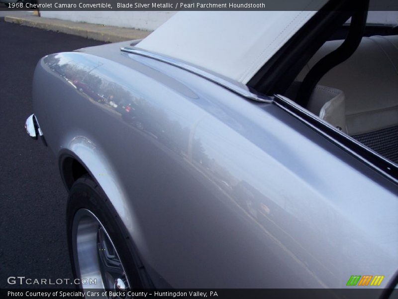 Blade Silver Metallic / Pearl Parchment Houndstooth 1968 Chevrolet Camaro Convertible
