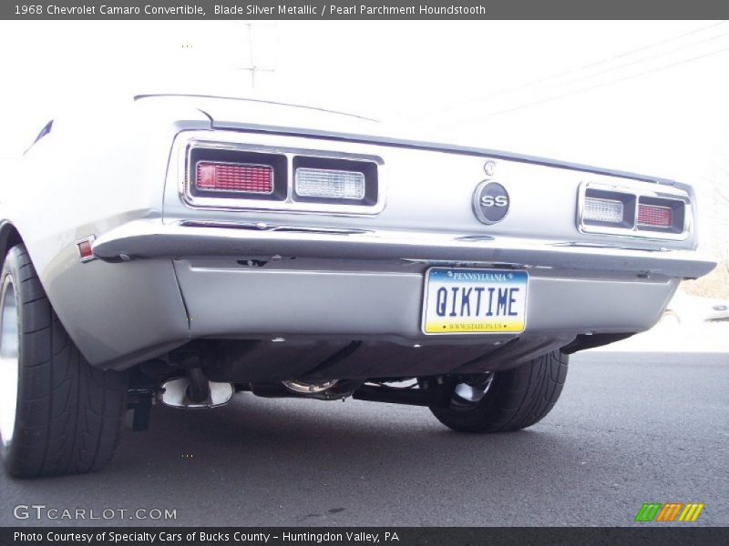 Blade Silver Metallic / Pearl Parchment Houndstooth 1968 Chevrolet Camaro Convertible