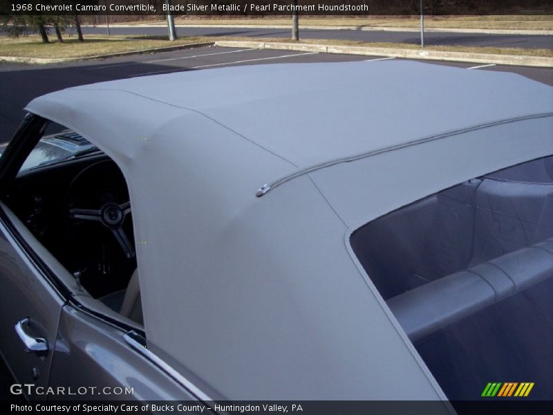 Blade Silver Metallic / Pearl Parchment Houndstooth 1968 Chevrolet Camaro Convertible
