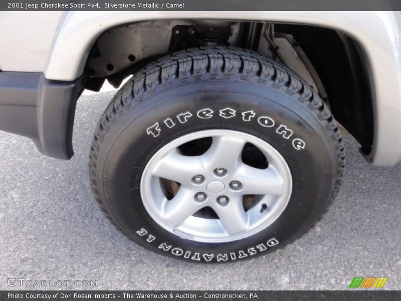 Silverstone Metallic / Camel 2001 Jeep Cherokee Sport 4x4