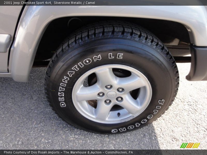 Silverstone Metallic / Camel 2001 Jeep Cherokee Sport 4x4