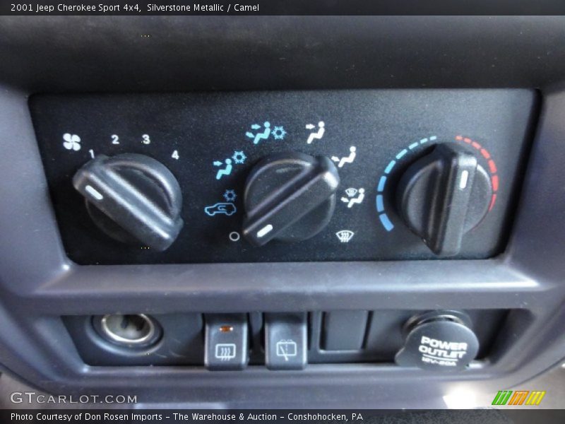 Silverstone Metallic / Camel 2001 Jeep Cherokee Sport 4x4