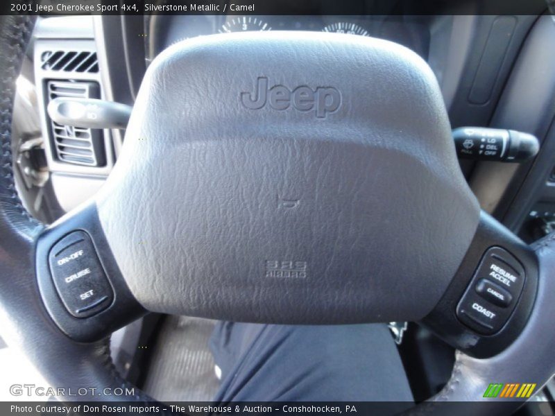 Silverstone Metallic / Camel 2001 Jeep Cherokee Sport 4x4