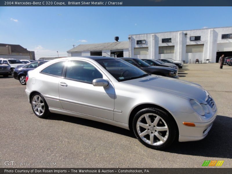 Brilliant Silver Metallic / Charcoal 2004 Mercedes-Benz C 320 Coupe