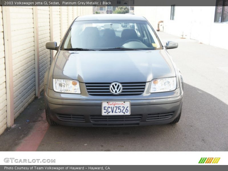 Platinum Grey Metallic / Black 2003 Volkswagen Jetta GL Sedan