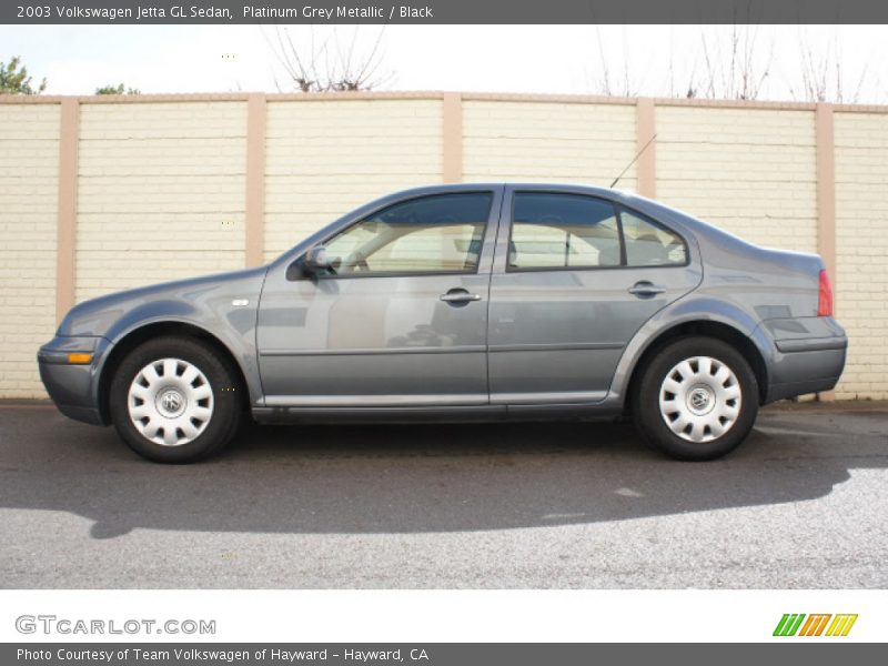 Platinum Grey Metallic / Black 2003 Volkswagen Jetta GL Sedan