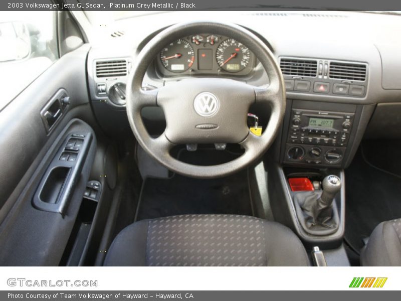 Platinum Grey Metallic / Black 2003 Volkswagen Jetta GL Sedan