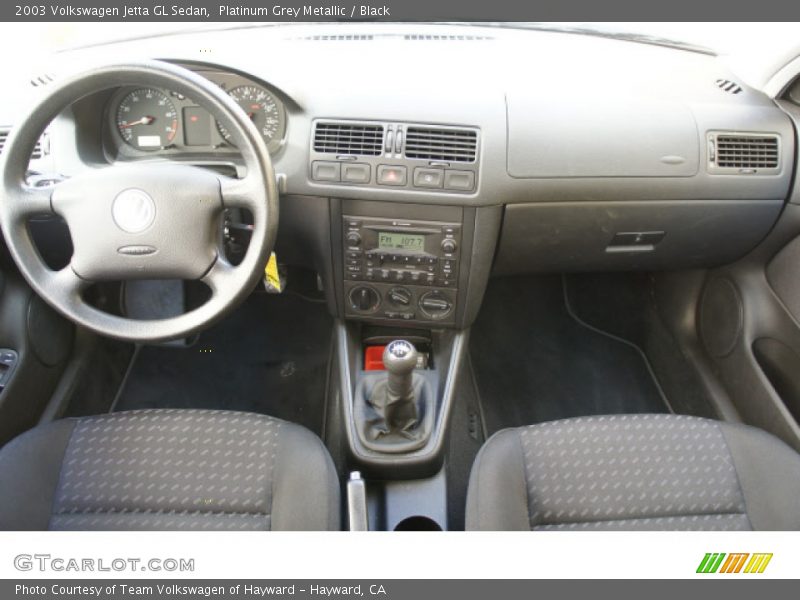Platinum Grey Metallic / Black 2003 Volkswagen Jetta GL Sedan