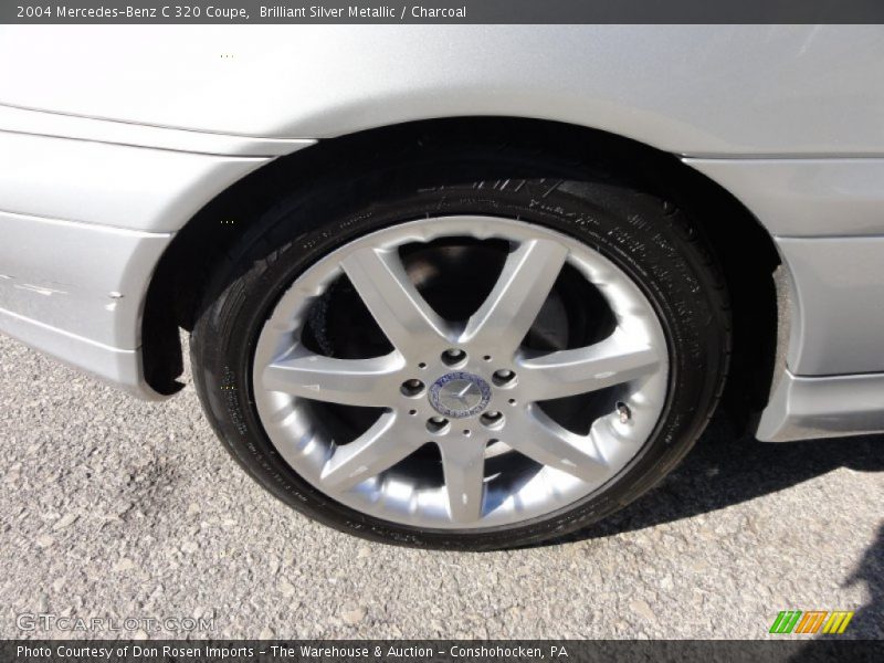Brilliant Silver Metallic / Charcoal 2004 Mercedes-Benz C 320 Coupe