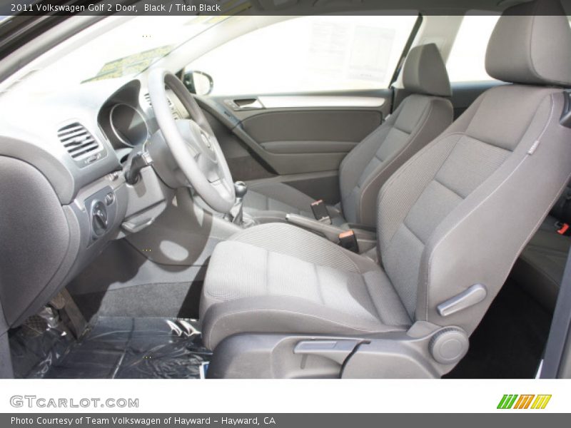 Black / Titan Black 2011 Volkswagen Golf 2 Door