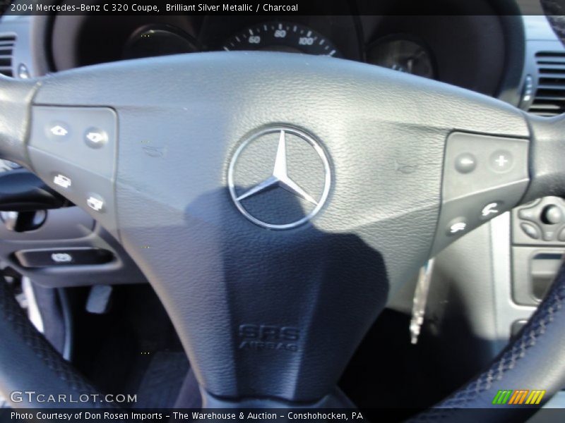 Brilliant Silver Metallic / Charcoal 2004 Mercedes-Benz C 320 Coupe