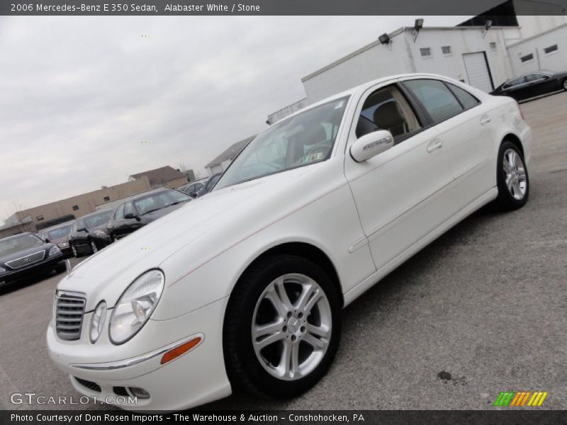 Alabaster White / Stone 2006 Mercedes-Benz E 350 Sedan