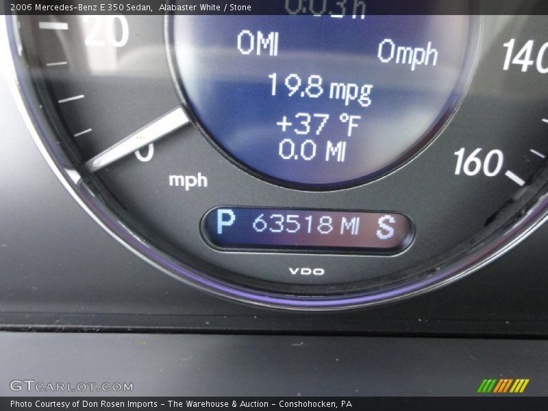 Alabaster White / Stone 2006 Mercedes-Benz E 350 Sedan