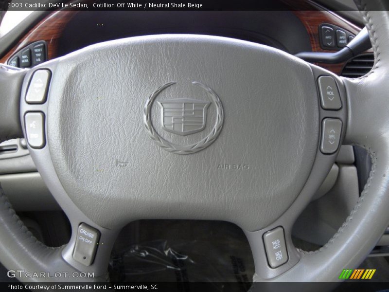 Cotillion Off White / Neutral Shale Beige 2003 Cadillac DeVille Sedan