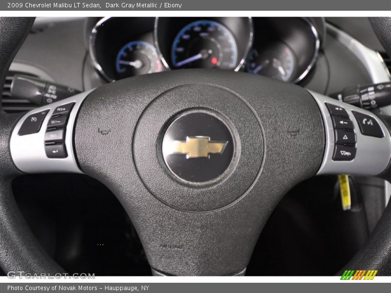 Dark Gray Metallic / Ebony 2009 Chevrolet Malibu LT Sedan