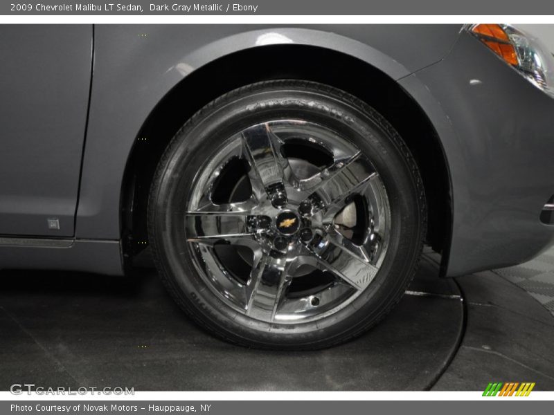 Dark Gray Metallic / Ebony 2009 Chevrolet Malibu LT Sedan
