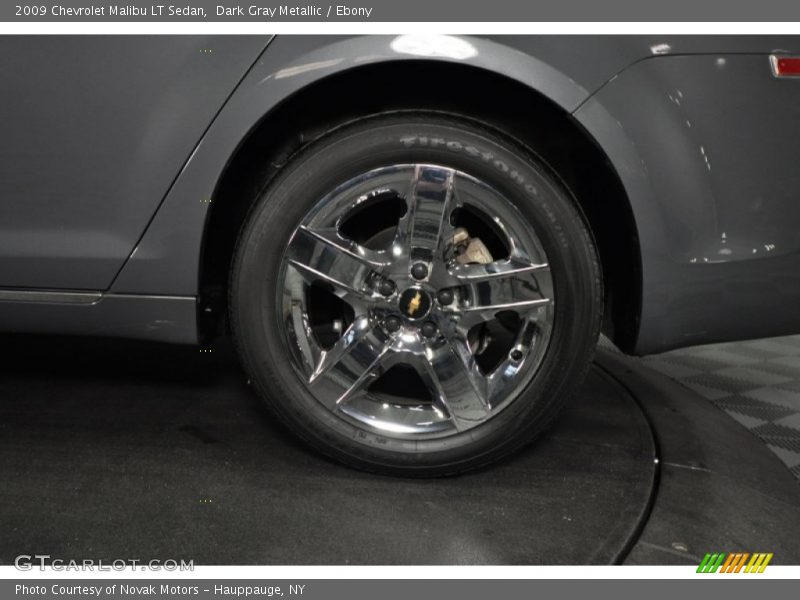 Dark Gray Metallic / Ebony 2009 Chevrolet Malibu LT Sedan