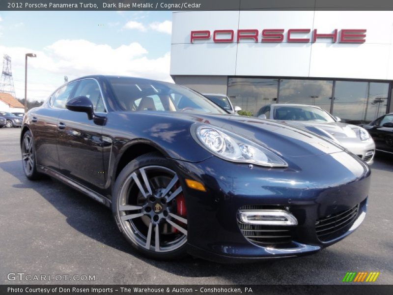 Dark Blue Metallic / Cognac/Cedar 2012 Porsche Panamera Turbo