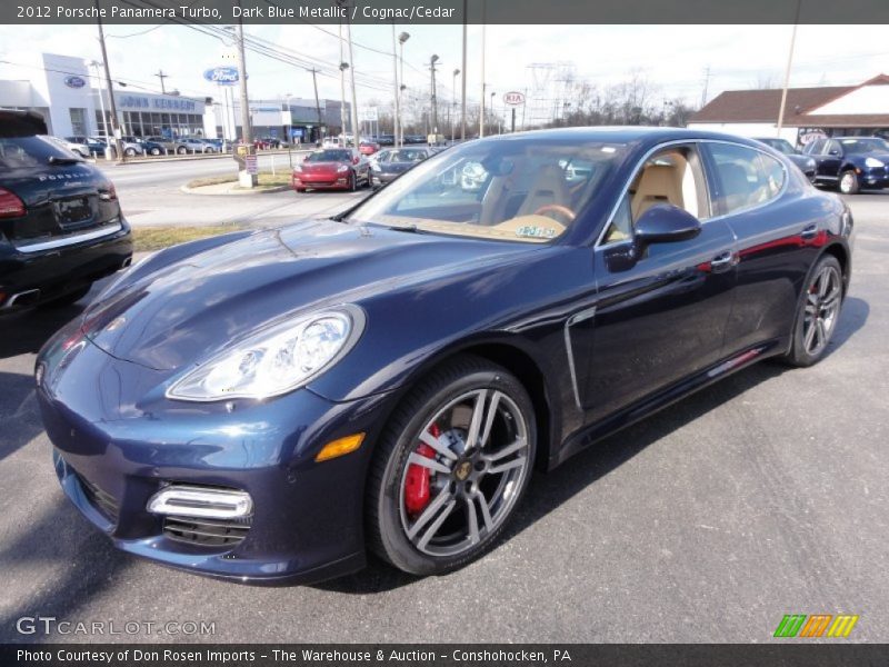 Dark Blue Metallic / Cognac/Cedar 2012 Porsche Panamera Turbo