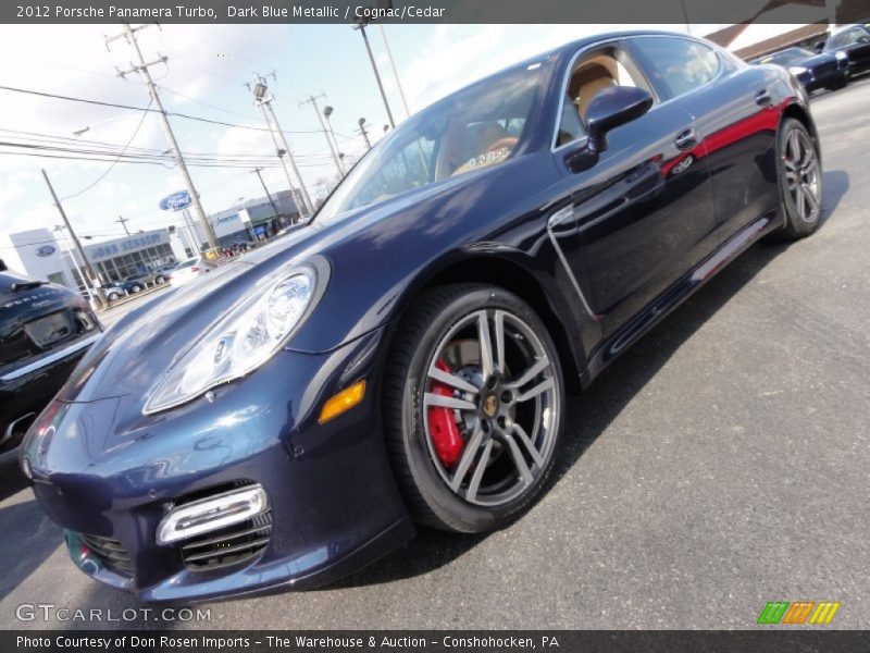 Dark Blue Metallic / Cognac/Cedar 2012 Porsche Panamera Turbo