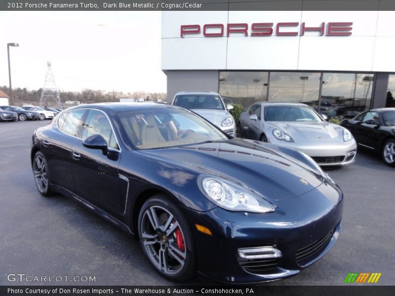 Dark Blue Metallic / Cognac/Cedar 2012 Porsche Panamera Turbo