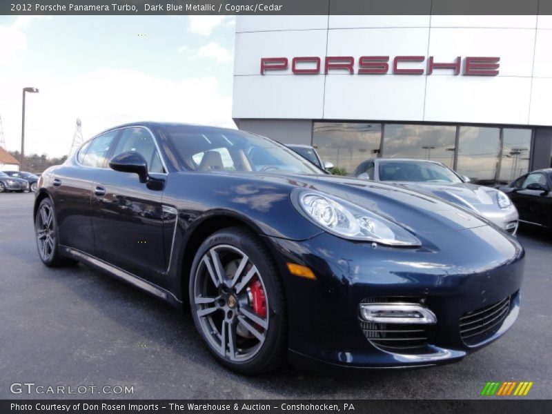 Dark Blue Metallic / Cognac/Cedar 2012 Porsche Panamera Turbo
