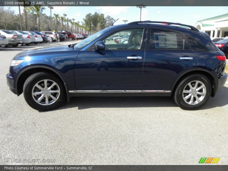 Sapphire Metallic / Wheat 2008 Infiniti FX 35 AWD