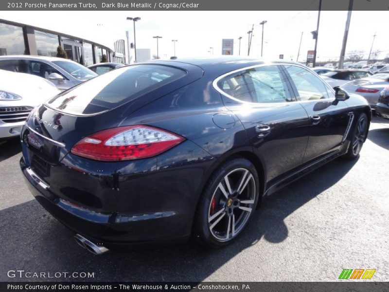 Dark Blue Metallic / Cognac/Cedar 2012 Porsche Panamera Turbo