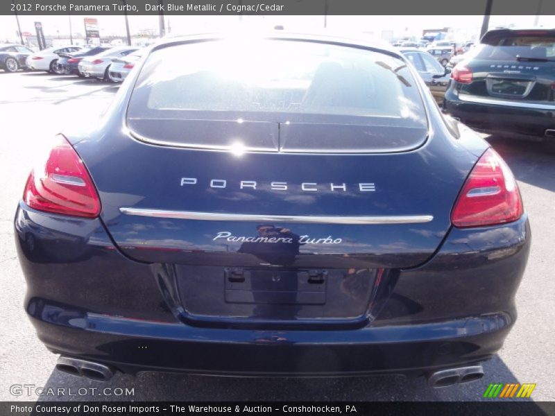 Dark Blue Metallic / Cognac/Cedar 2012 Porsche Panamera Turbo