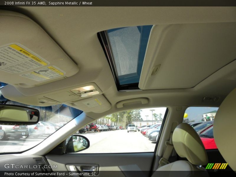 Sapphire Metallic / Wheat 2008 Infiniti FX 35 AWD