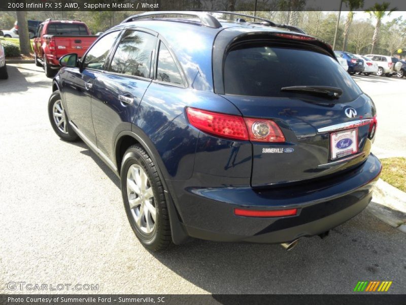 Sapphire Metallic / Wheat 2008 Infiniti FX 35 AWD