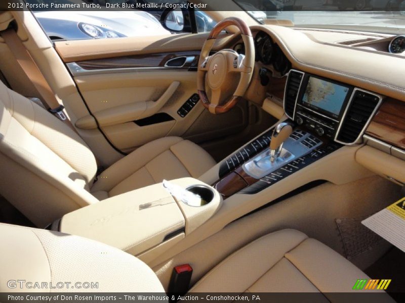 Dark Blue Metallic / Cognac/Cedar 2012 Porsche Panamera Turbo