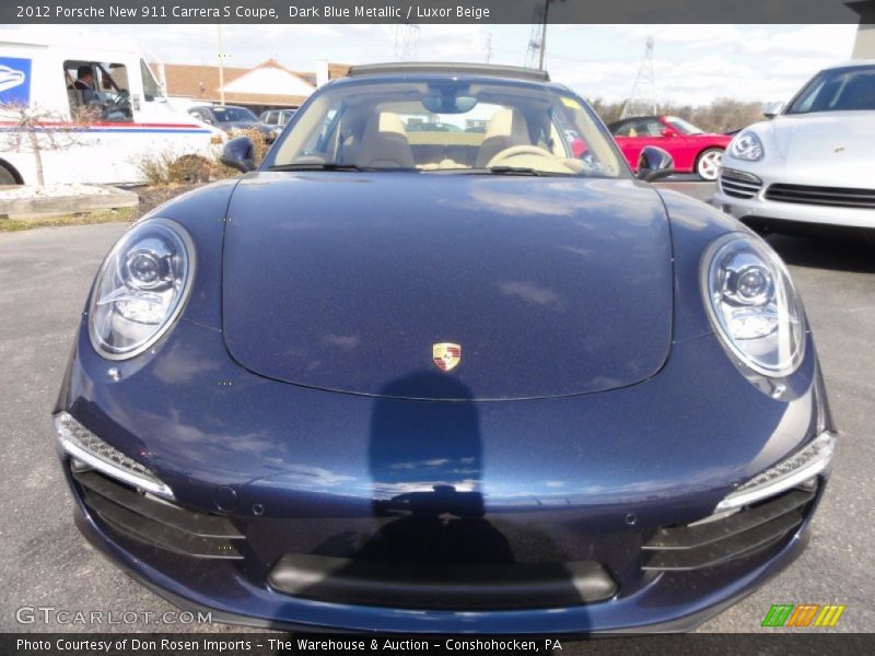 Dark Blue Metallic / Luxor Beige 2012 Porsche New 911 Carrera S Coupe