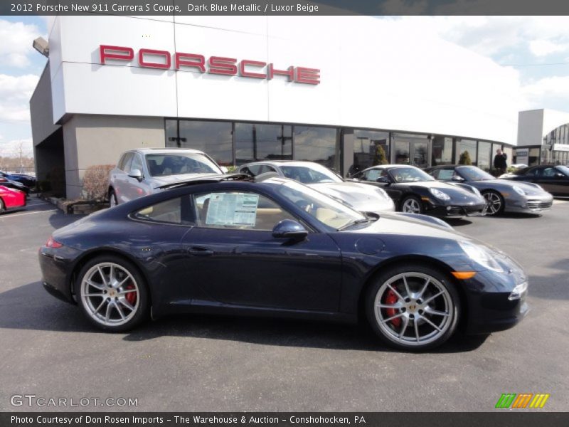 Dark Blue Metallic / Luxor Beige 2012 Porsche New 911 Carrera S Coupe