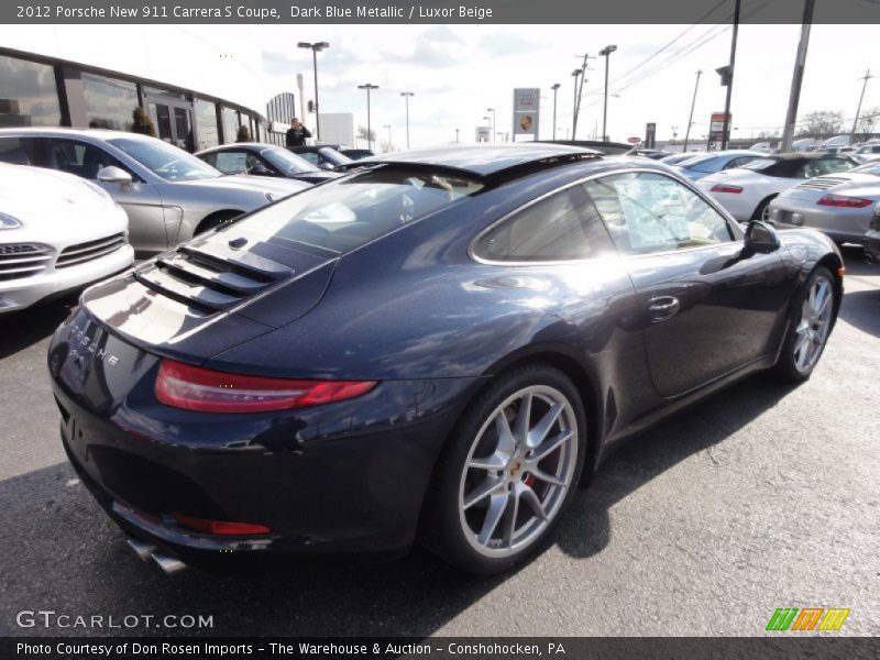 Dark Blue Metallic / Luxor Beige 2012 Porsche New 911 Carrera S Coupe