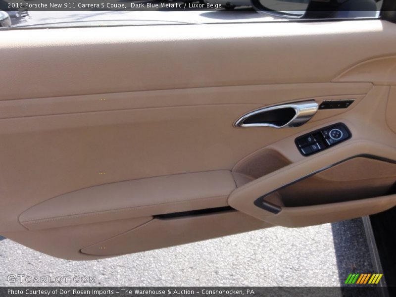 Dark Blue Metallic / Luxor Beige 2012 Porsche New 911 Carrera S Coupe