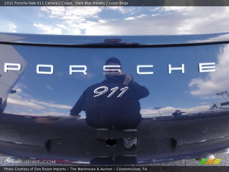 Dark Blue Metallic / Luxor Beige 2012 Porsche New 911 Carrera S Coupe