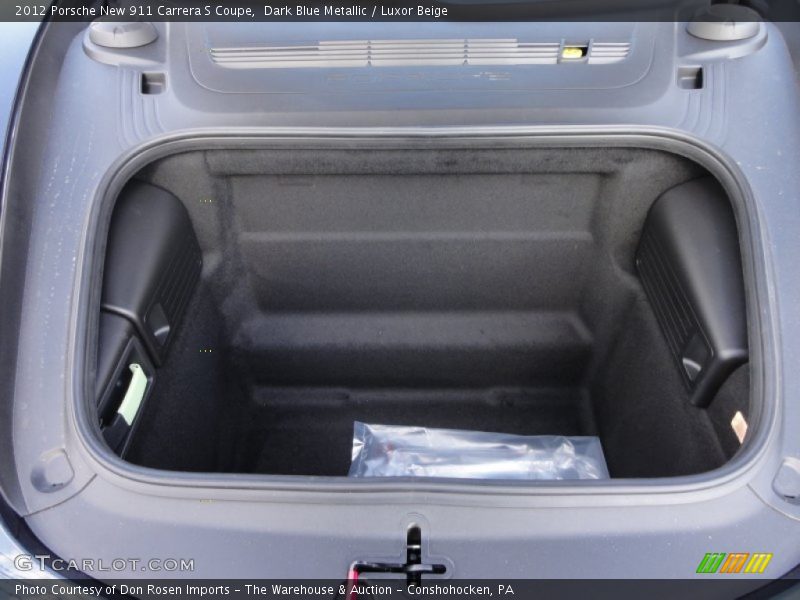  2012 New 911 Carrera S Coupe Trunk