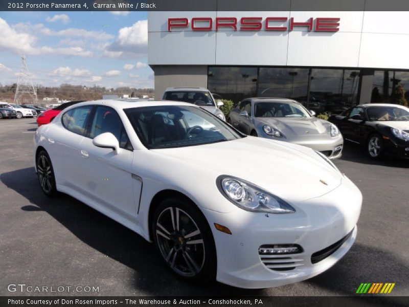 Carrara White / Black 2012 Porsche Panamera 4