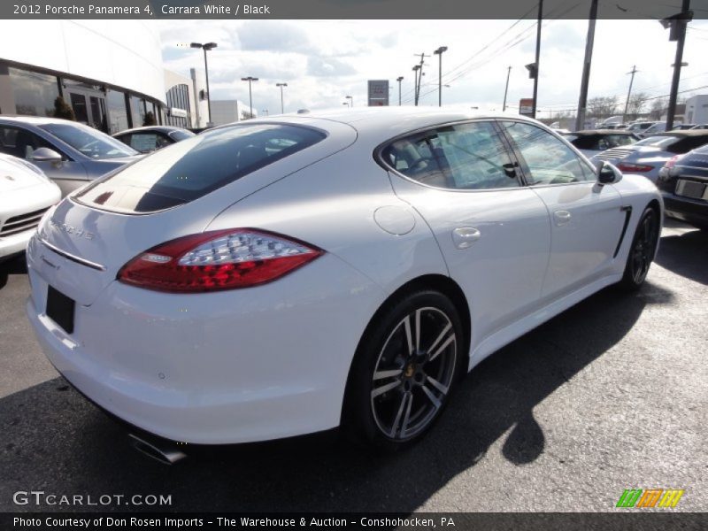 Carrara White / Black 2012 Porsche Panamera 4