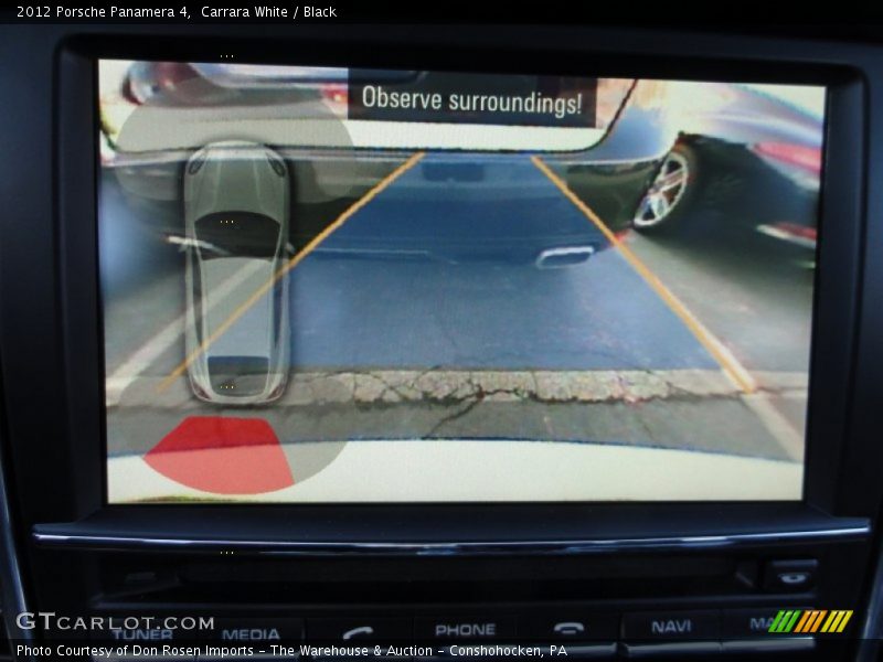 Carrara White / Black 2012 Porsche Panamera 4