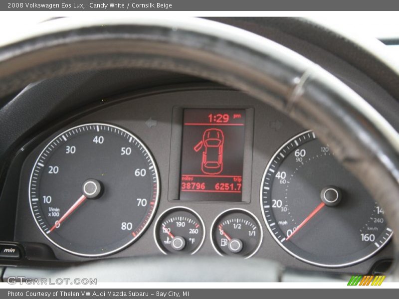 Candy White / Cornsilk Beige 2008 Volkswagen Eos Lux